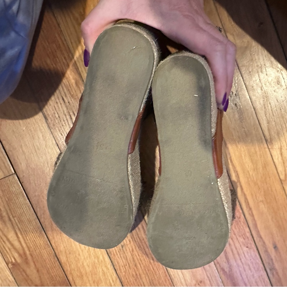 Mia Brown 5.5 Wedges Lenny‎ GG1741 Sandals - Picture 4 of 7